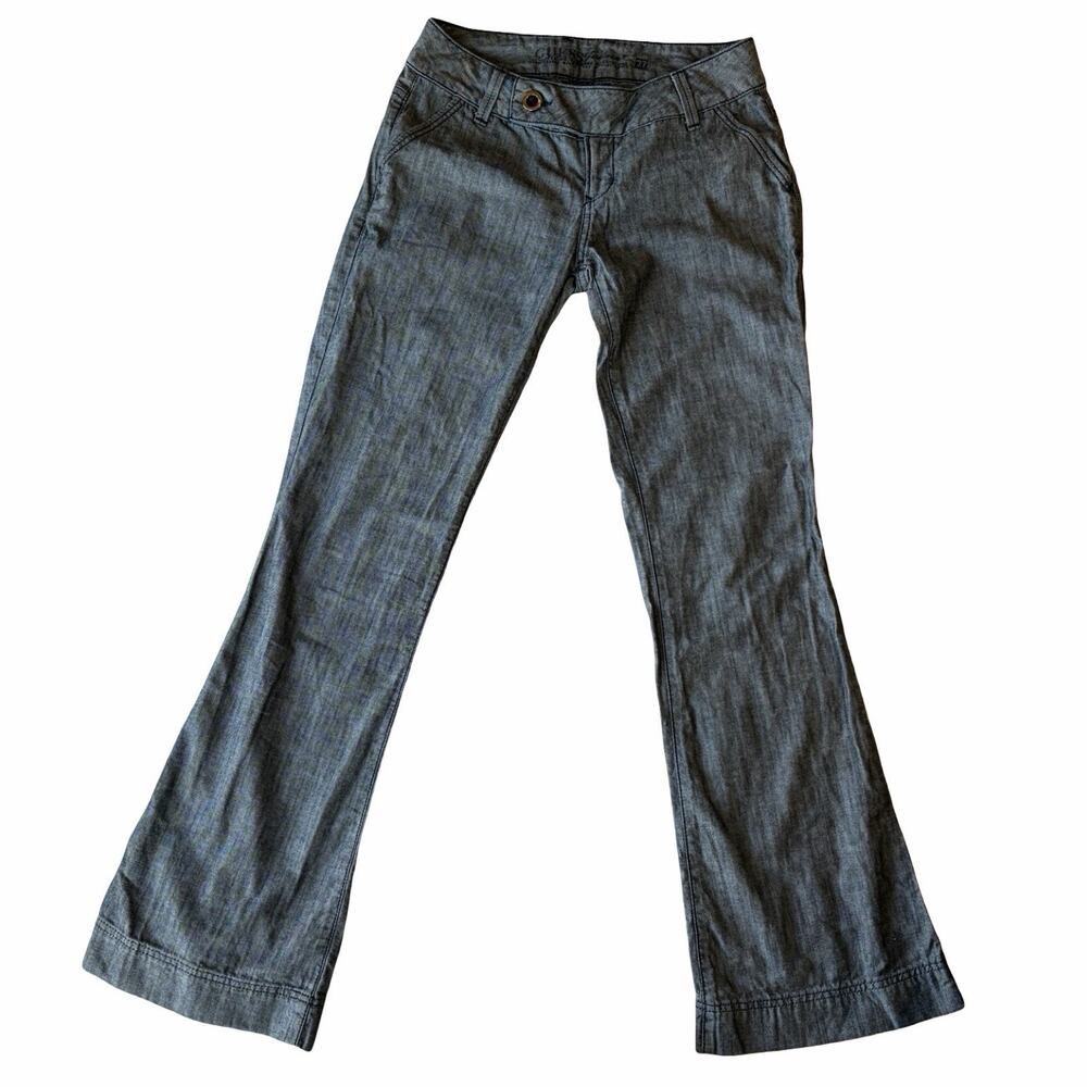 Guess Women's Wide Leg Jeans in Steel Gray